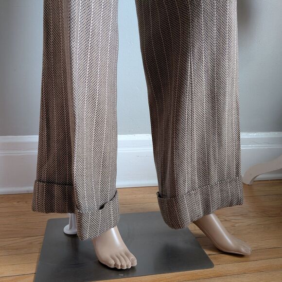 Vintage Y2K View Collection Pantsuit Knit Blazer Herringbone Office Plus Size 14 - Picture 7 of 16